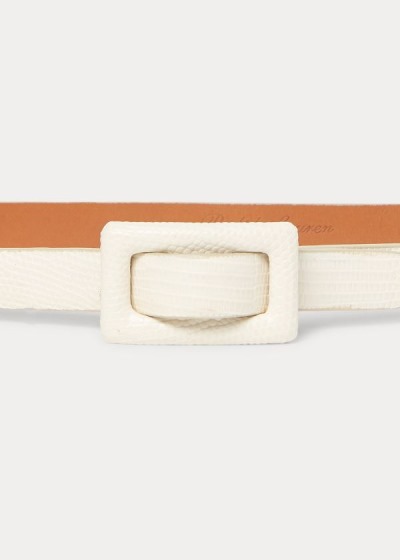 Women's Ralph Lauren Stamped-Calfskin Skinny Belt | 501682VEY